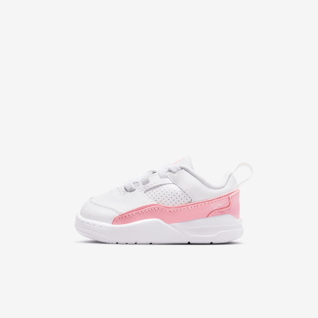 White/Medium Soft Pink