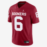Baker Mayfield Oklahoma Men’s Nike Dri-FIT College Game Jersey - Crimson