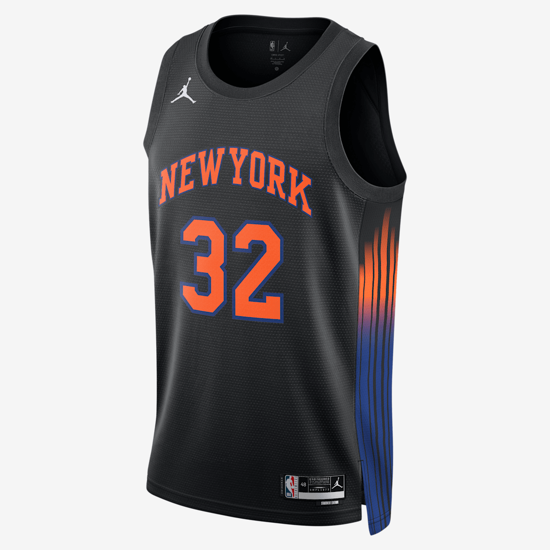 New York Knicks 2025/26 Statement Edition Men's Nike Dri-FIT NBA Swingman Jersey - Black
