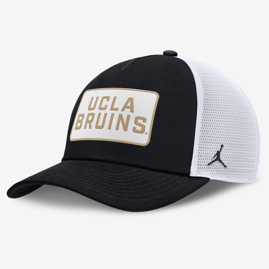 UCLA On-Field Rise Men's Jordan Brand College Trucker Adjustable Hat - Black